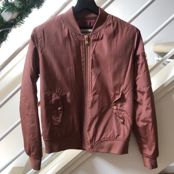 Ci Sono Jackets & Blazers - Rose gold bomber jacket